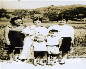 경남 함안에 태어난 장용진 회장의 유년 모습